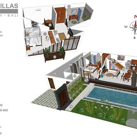 3Br Villa Erja - Minggu Villas Керобокан Екстер'єр фото